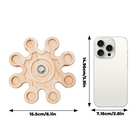 Chinchilla Cage Accessories, Wooden Rotating Chew Toys for Teeth, Chinchilla Toy, Rat Chew Toys, Interactive Enrichment Toys for Chinchilla, Hamster, Rat, Small Pet