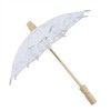 Bridal Umbrella Lace Cotton Embroidery Handmade Parasol Umbrella Wedding Supply(White