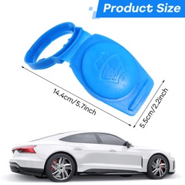 Lid for windscreen washer container, 3Q0955455 windscreen wiper water washer container tank cap, car windscreen wiper accessories, blue universal windscreen washer container cap, wiper water lid