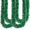 DIYASY 6M Green Christmas Chunky Tinsel Garland Decorations for Christmas