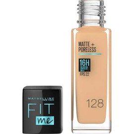 Base De Maquillaje Maybelline Fit Me 22fps Matte Tono 128 Warm Nude 30ml