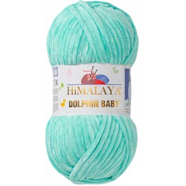 Strickfein Himalaya Dolphin Baby Wool Yarn, Cotton Knitting Wool for Knitting, Crochet (80345 Baby Green)
