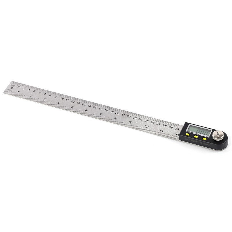 Digital Angle Finder LED Display Stainless Steel Metric Imperial 360°