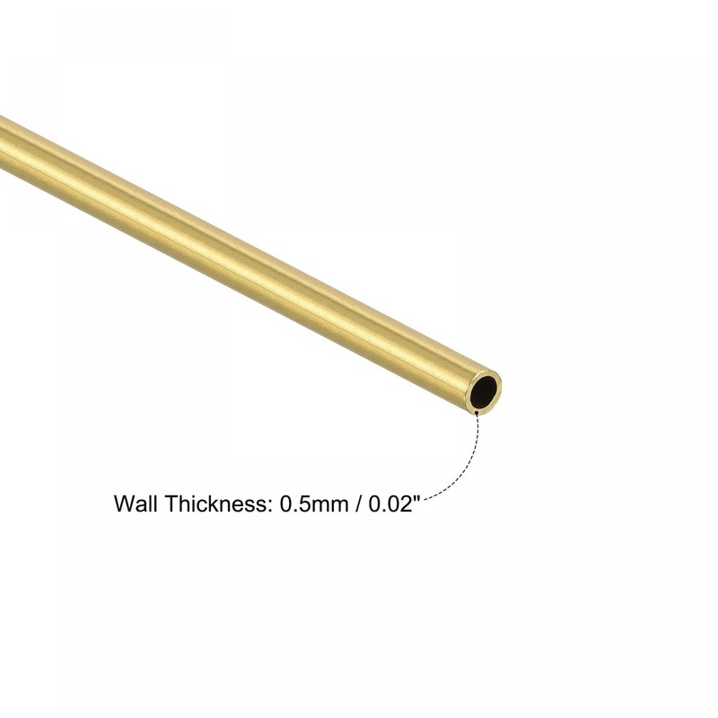 sourcing map Pipe Hose 3 mm Outer Diameter 0.5 mm