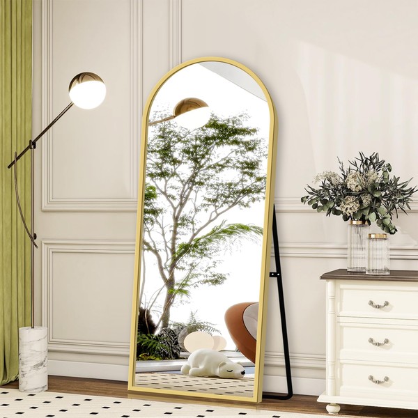 GlasFlength Full Length Mirror with Stand - 56" x 19"