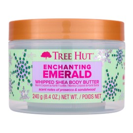 Tree Hut Enchanting Emerald Whipped Shea Body Butter | Long-lasting Hydration Leaves Skin Feeling Soft & Moisturized | Limited Edition Holiday | 8.4 fl oz.