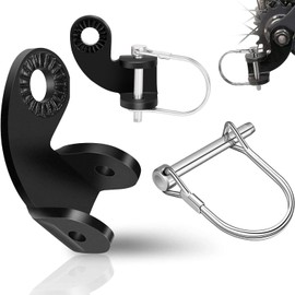 Norhogo Pack of 2 Bicycle Towing Hitch with Locking Pin, Universal Bicycle Trailer Coupler, Bicycle Towing Hitch Adapter for Children's Trailers, Bicycle Trailers, Dog Trailers, Black