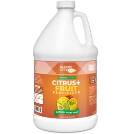 Bloom City's Organic Citrus & Fruit Fertilizer for Fruit Trees - Citrus Tree Fertilizer for Potted Trees - Perfect Lemon Tree Fertilizer, Gallon (128 oz)