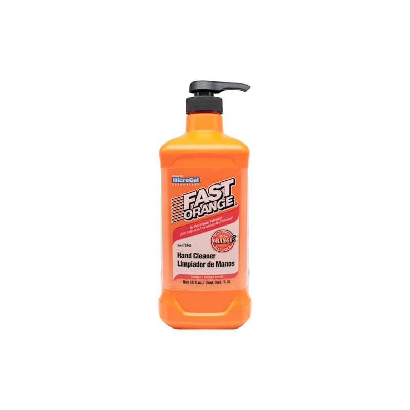 Fast Orange 25148 Pumice Lotion, Heavy Duty Hand Cleaner, Natural
