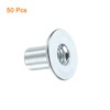 sourcing map M6 T-nuts, 50pcs Carbon Steel Tee Nut Round