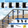 BLIKA 36" Cable Railing Corner Post(Post 35"x2"x2"), Flat Top Surface