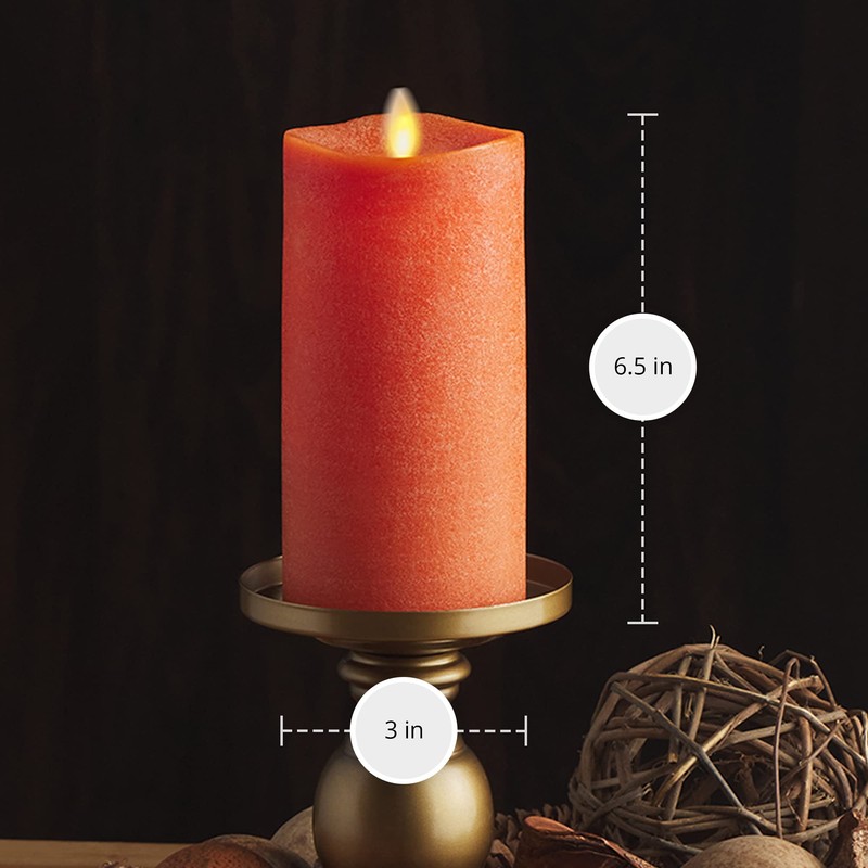Luminara - Flameless LED Battery Operated Flickering Pillar Candles -