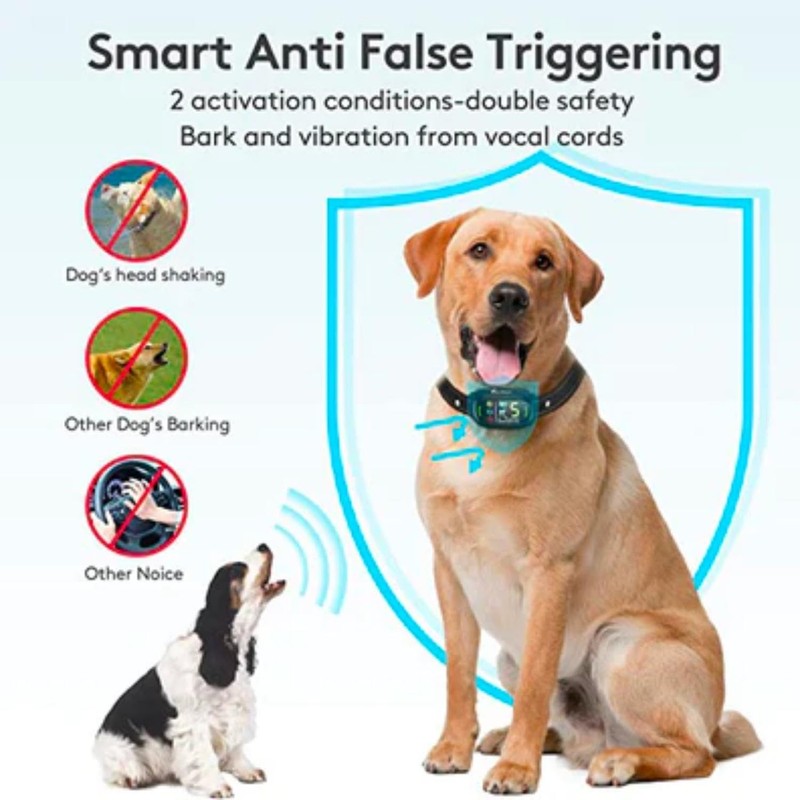 [New] Houndware Multi-Functional Dog Anti Bark Collar with Vibration& Static,