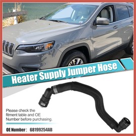 ACROPIX Heater Supply Jumper Hose for Chrysler 200 2.4L 2015-2017 for Jeep Cherokee 2.4L 2014-2018 Heater Hose Connector Replace 68199254AB Car Parts