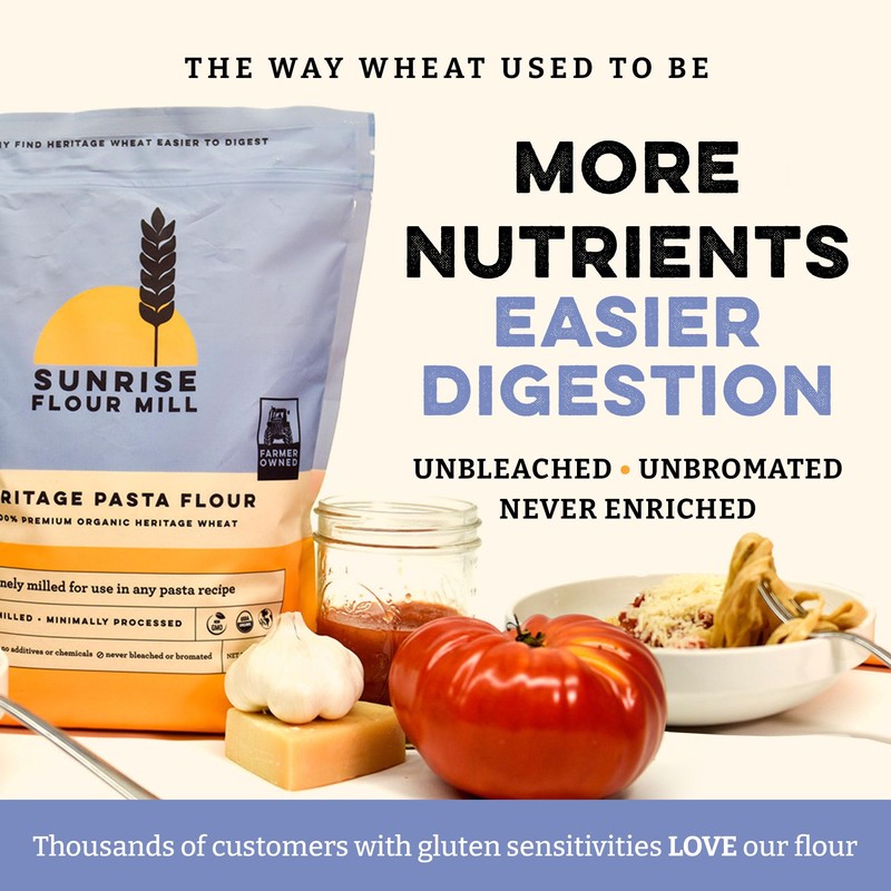 Sunrise Flour Mill USDA Organic Heritage Pasta Flour - 2