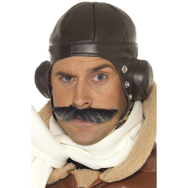 Hat Brown Aviator Accessory Adult Mens Flying Hat