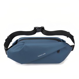 DANLCUPL Crossbody Fanny Pack for Men Women Belt Bag,Fashionable Waist Pack with Adjustable Strap,for Outdoor Running Cycling Sports Traveling Hiking Fishing (Blue)