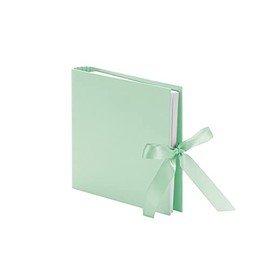 Rössler 1 x Photo Ring Album with 2 Rings - 230 x 210 mm - 50 Pages - with Ribbon, mint