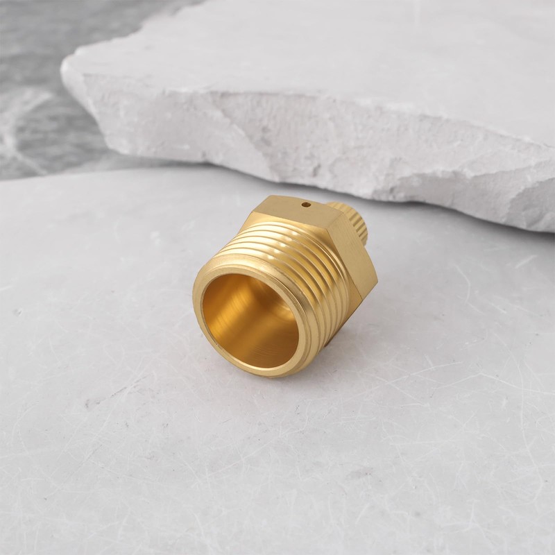 Create idea 2 x 1,27 cm BSP-Messing-Entlüftungsventil für Luftkompressoren, Gastanks,