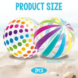 2 Stück Wasserball Aufblasbar,Beachball Wasserblasenball,Wasserspielzeug Pool Spielzeug Kinder WasserbäLle,Schwimmkugeln Bunt,Aufblasbarer Ball Wasserball Kinder Schwimmbad Spielzeug Strandball