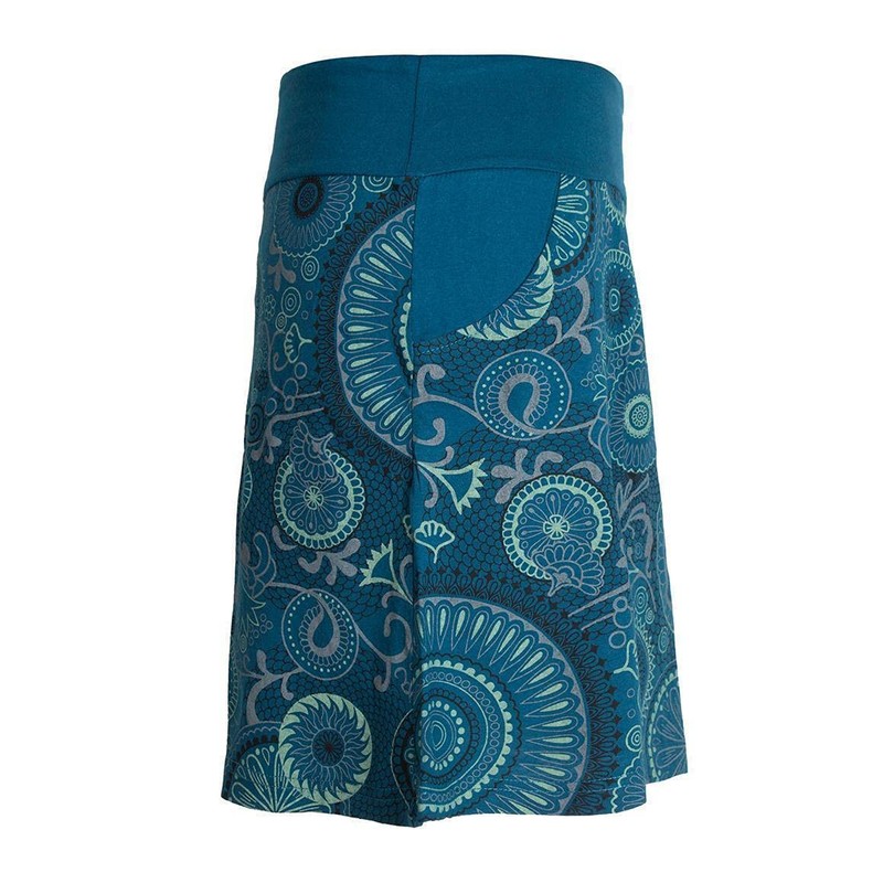 Vishes - Alternative Clothing - Short Women's Cotton Skirt Colourful