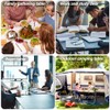 BestOffice Folding Table Camping Table Folding Table 6 Foot Plastic