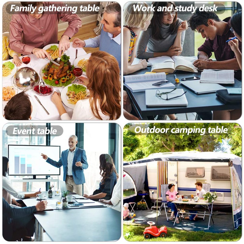 BestOffice Folding Table Camping Table Folding Table 6 Foot Plastic