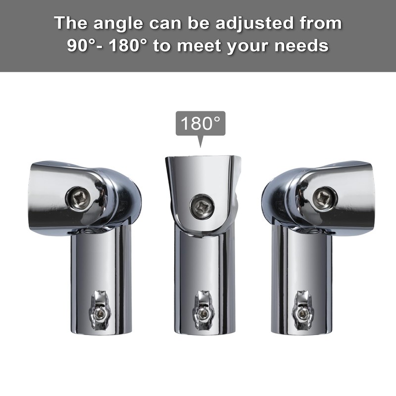 Kokone Shower Curtain Rod Bracket Set of 2 Adjustable 180°