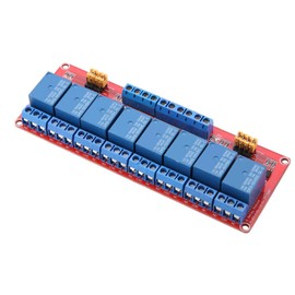 DEWIN Relay Module, 8 Channel Optocoupler Relay Module Board High and Low Trigger Relay Module DC 5V