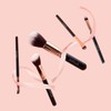 Noble Gold Makeup Brush 11 Piece Set With Brown Cosmetic
