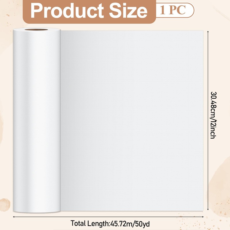 LIQWEI 1 Roll 12" x 50 yd Clear Wash Away