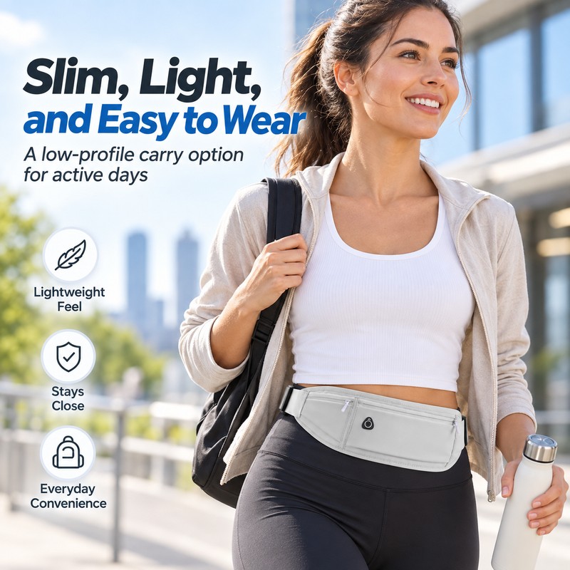 Running Waist Bag for Phone Carry – Lightweight Waterproof Nylon