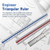 Biaungdo 3 Pack Architectural and Engineer Scale Ruler Set, 12