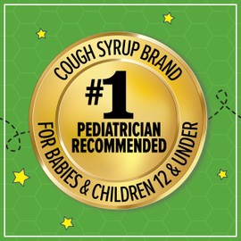Zarbee's Children's Nighttime Honey Cough Syrup + Mucus for Kids 2+ + Dark Honey, Ivy Leaf, & Calming Chamomile, #1 Pediatrician Recommended, Drug & Alcohol-Free, Mixed Berry, 4 fl. oz