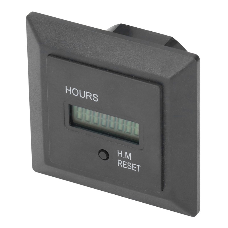 Hour Meter Digital Display Timer Hourmeter Gauge 0‑999999H 59M for