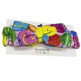 macaron+me Plush hair Bow Neon Smiles