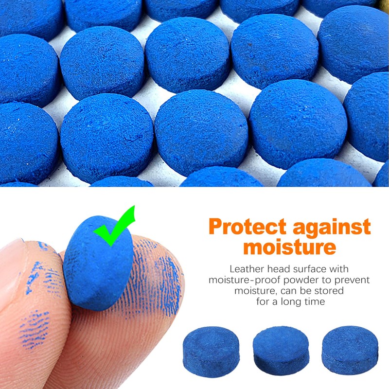 CoguZed 25 Pieces Pool Cue Tips Precision 13mm Billiard Stick