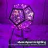 LED Dodecahedron Light USB Powered Music Sync Color Changing Colorful