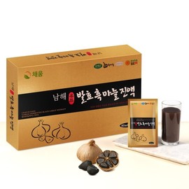 Chaewell 남해 발효 흑마늘진액 흑마늘즙 80ml x 60포 Namhae Fermented Black Garlic Extract 80ml x 60 Packs