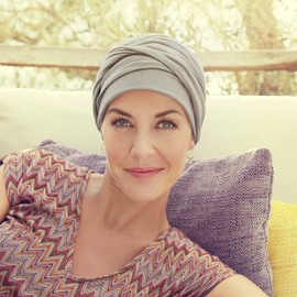 Christine Headwear Women's Mila Turban, Moonlight grey