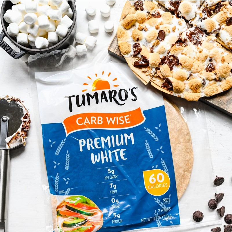 Tumaro's Premium White Carb Wise Wraps - Low Carb -