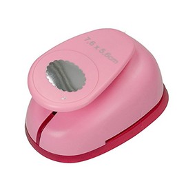 EFCO Oval Toothed Punch, Pink, 76 x 56 mm