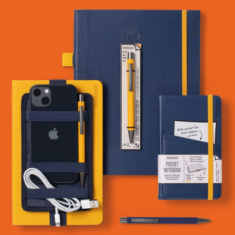 IF Bookaroo Bigger Things Notebook Journal - Navy