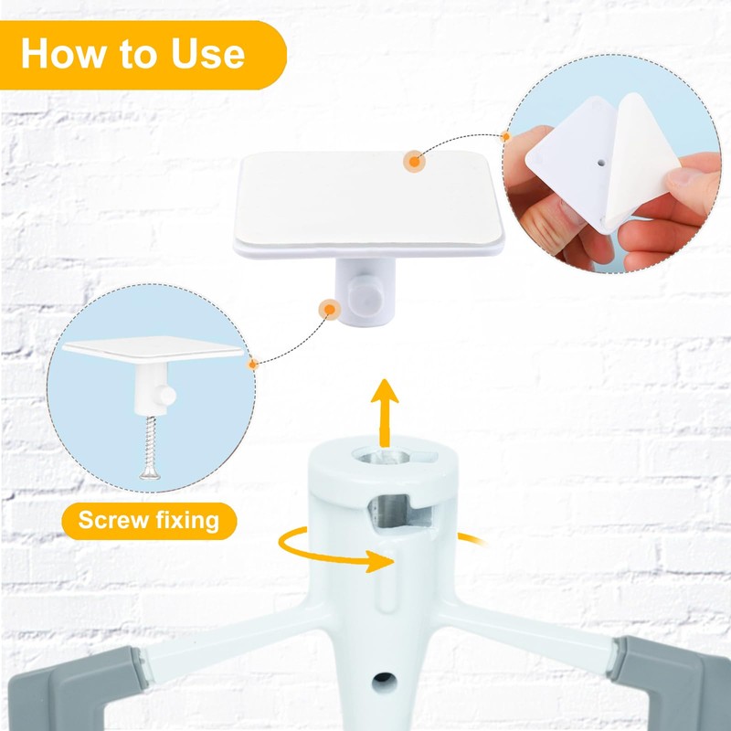 Stand Mixer Attachment Holders Compatible with Kitchenaid Mixer Accessories (White)