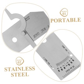 BUGUUYO Essential Welding Tool Precision Depth Gauge for Welding Inspection Ruler for Welding Projects