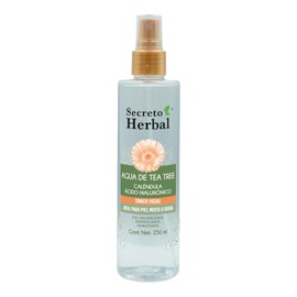 Secreto Herbal Agua Cosmética con Agua de Tea Tree, Caléndula y Ácido Hialurónico 250 ml                                                              