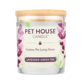Pet House Lavender Candle Clean Burning, Long Lasting Pet Odor Candle for Home - Lavender Green Tea