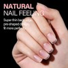 AILLSA Uñas Postizas Extra Cortas Cuadradas, Uñas de Gel, Uñas