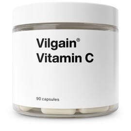 Vilgain Vitamin C, 500 mg Antioxidant, Strengthen Immune System, Collagen Formation, Reduce Fatigue, Health Supplement, Daily Support, Natural, 90 Vegan Capsules