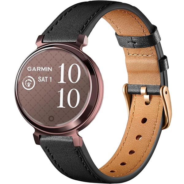 Issinlky Leather Band for Garmin Lily 2, 14 mm Business